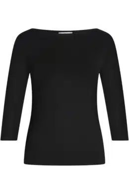 Very Cherry Boatneck Top Black Tricot Deluxe (1)