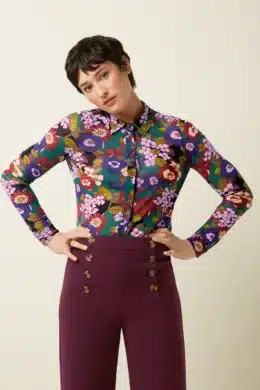 King Louie Blouse Ramone Mesh Multi Color