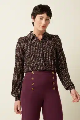 King Louie Carina Blouse Jangle Black