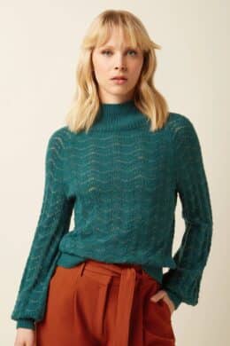 King Louie Michelle Top Giselle Spruced Green - La Vie en Rose Damesmode