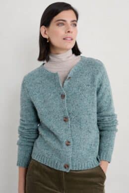 Seasalt Cornwall Dawson Pick Cardigan Merino Lichen - La Vie en Rose Damesmode Enkhuizen