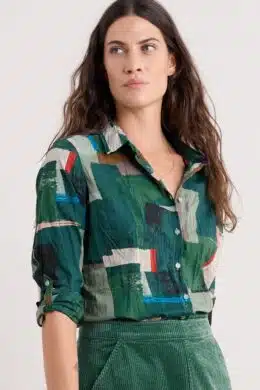 Seasalt Cornwall Larissa Shirt Aerial Field Coppice - La Vie en Rose Damesmode