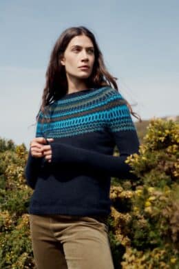 Seasalt Cornwall Annik Fair Isle Jumper Modernist Cyan Multi- La Vie en Rose Damesmode Enkhuizen