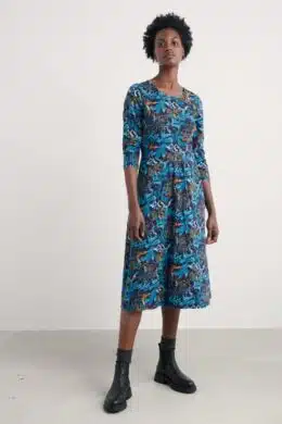 Seasalt Cornwall April Dress Floating Fronds Maritime - La Vie en Rose Damesmode Enkhuizen