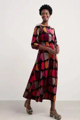 Seasalt Cornwall Oak Cottage Dress Half Moon Stamp Onyx - La Vie en Rose Damesmode