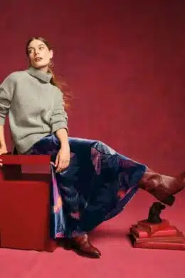 White Stuff Hope Bias Velvet Skirt - La Vie en Rose Damesmode