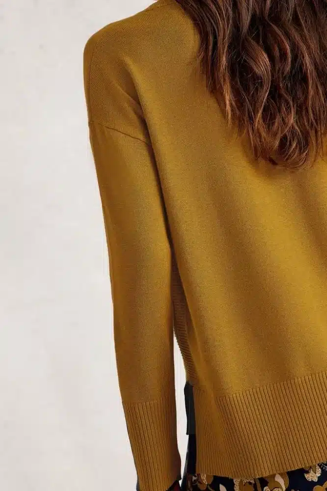 White Stuff Olive Jumper Dark Chartreuse - La Vie en Rose Damesmode