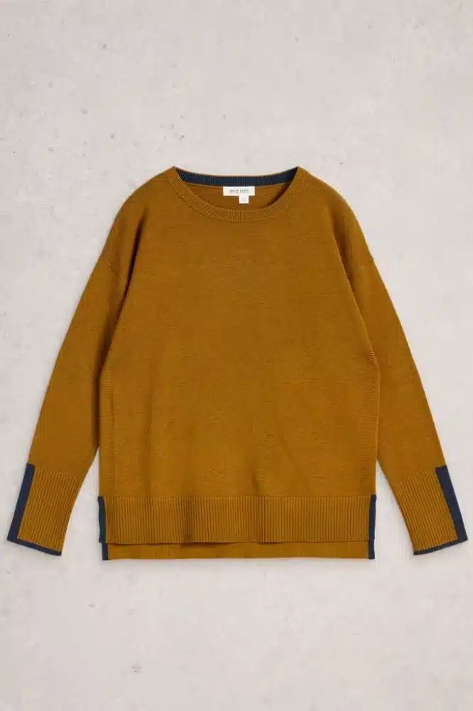 White Stuff Olive Jumper Dark Chartreuse - La Vie en Rose Damesmode