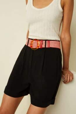 King Louie Striped Belt Chili Red - La Vie en Rose Damesmode