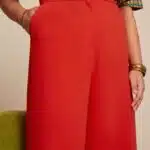 King Louie Peppa Pants Woven Crepe Fiery Red - La Vie en Rose Damesmode