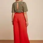 King Louie Peppa Pants Woven Crepe Fiery Red - La Vie en Rose Damesmode