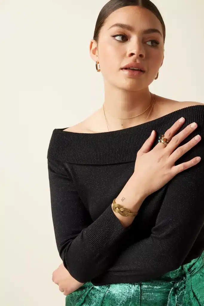 King Louie Mirta Top Lapis Black