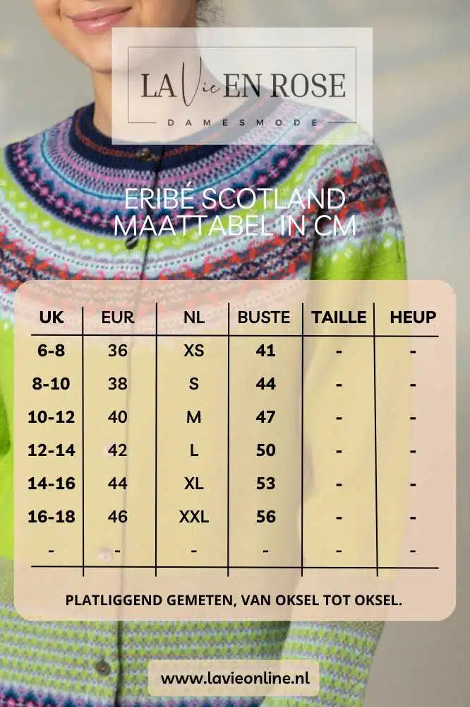 Eribé Alpine Cardigan Figaro - La Vie en Rose Damesmode