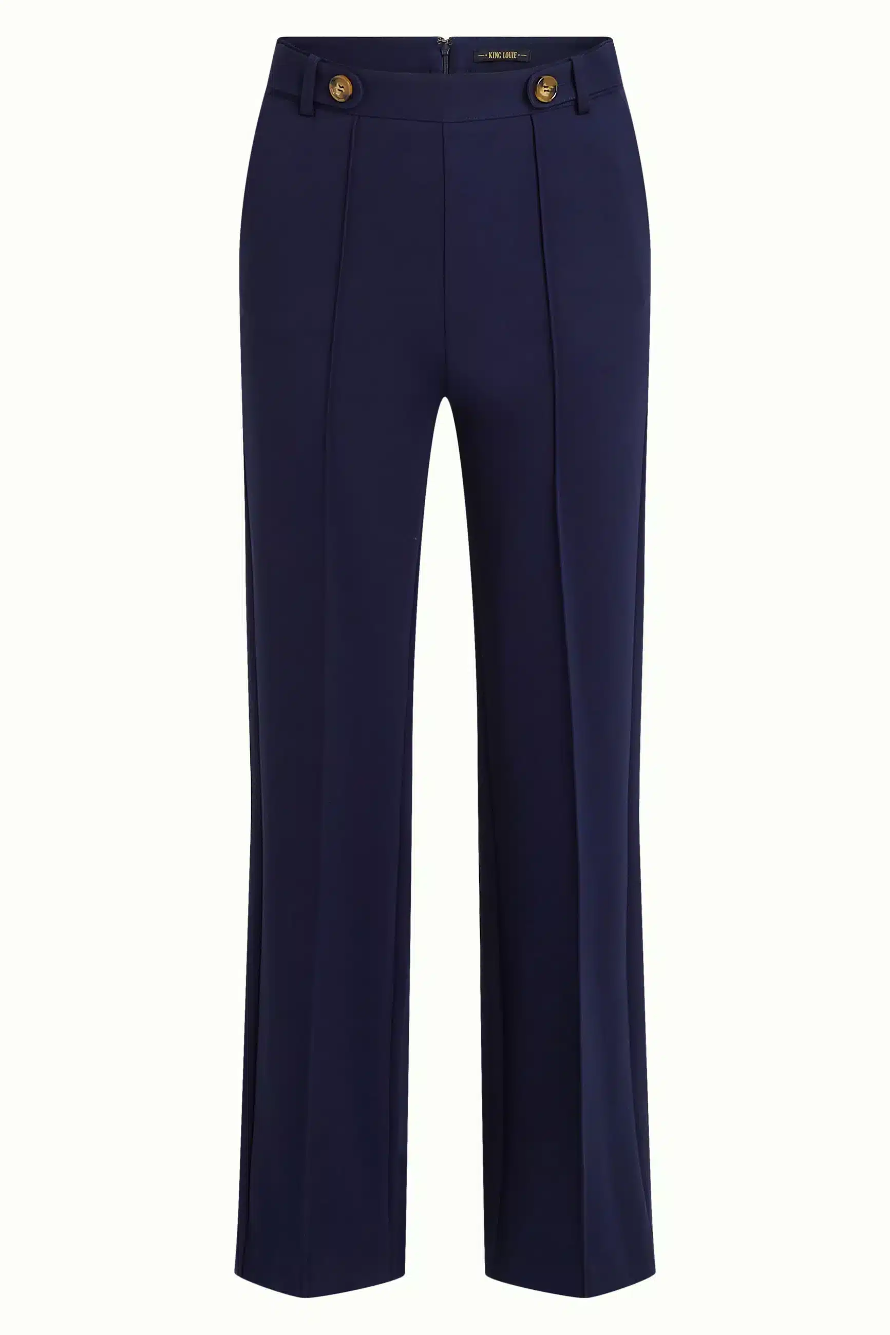 King Louie Garbo Pintuck Pants Uni Rodeo Evening Blue