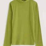 Seasalt Cornwall Hazel Rib Top Dark Citron - La Vie en Rose Damesmode