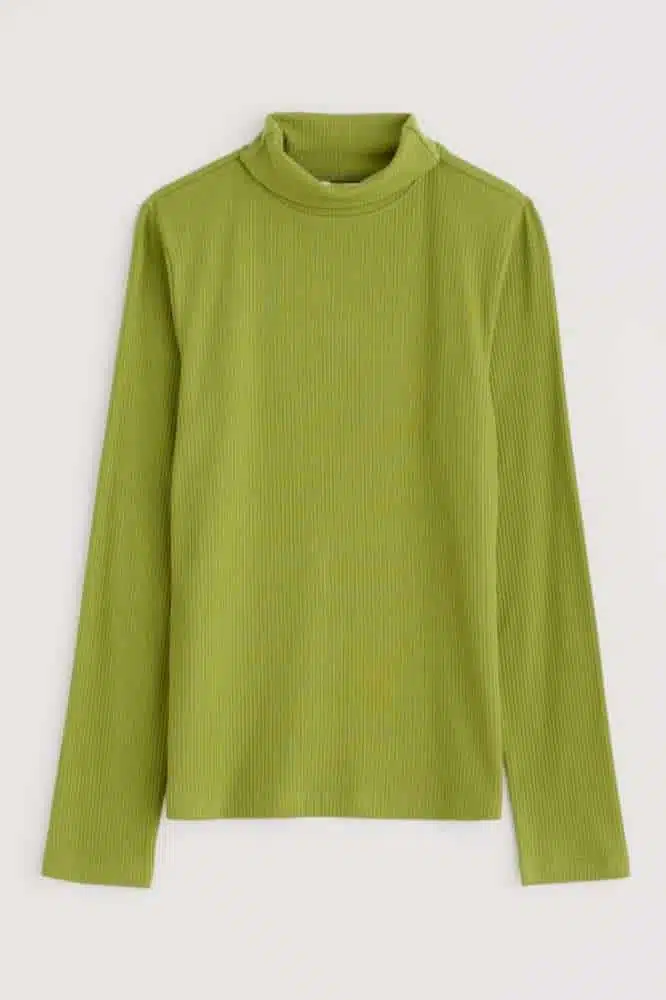 Seasalt Cornwall Hazel Rib Top Dark Citron - La Vie en Rose Damesmode