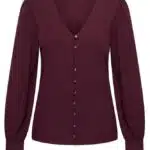 Very Cherry Celia Blouse Grape Tricot Deluxe - La Vie en Rose Damesmode