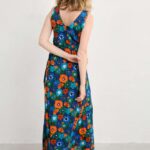 Seasalt Cornwall Polmanter Dress Screenprint Floral Maritime - La Vie en Rose Damesmode
