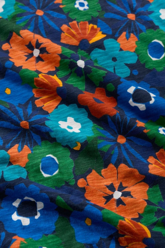 Seasalt Cornwall Polmanter Dress Screenprint Floral Maritime - La Vie en Rose Damesmode