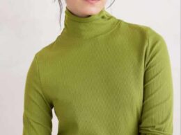 Seasalt Cornwall Hazel Rib Top Dark Citron - La Vie en Rose Damesmode