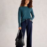 White Stuff Olive Jumper Mid Blue - La Vie en Rose Damesmode