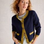 White Stuff Charlotte Cardi Dark Navy - La Vie en Rose Damesmode