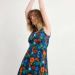 Seasalt Cornwall Polmanter Dress Screenprint Floral Maritime - La Vie en Rose Damesmode