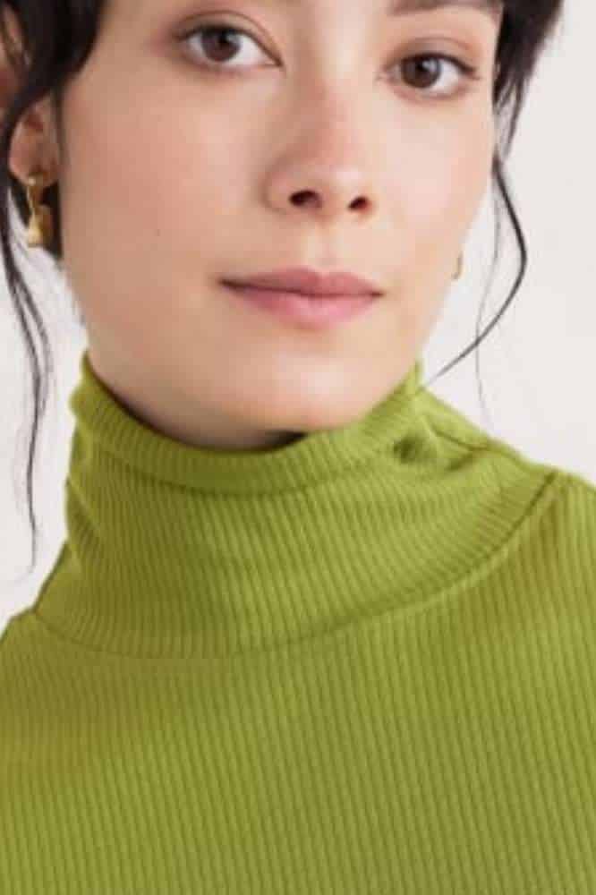 Seasalt Cornwall Hazel Rib Top Dark Citron - La Vie en Rose Damesmode