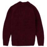 Aran Woollen Mills Ladies Donegal Cardigan Side Pockets Winter Berry - La Vie en Rose Damesmode