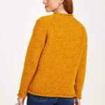 Aran Woollen Mills Ladies Roll Neck Raglan Crew Starfish - La Vie en Rose Damesmode