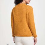 Aran Woollen Mills Ladies Roll Neck Raglan Crew Starfish - La Vie en Rose Damesmode