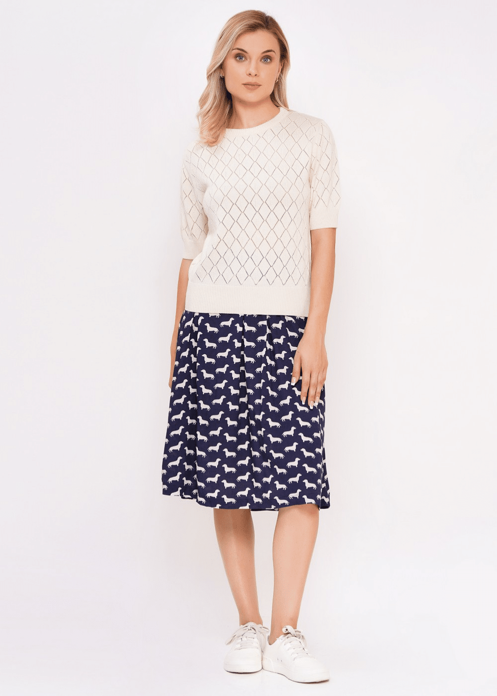 Circus Clothing Ivory Sweater CK143 - La Vie en Rose Damesmode