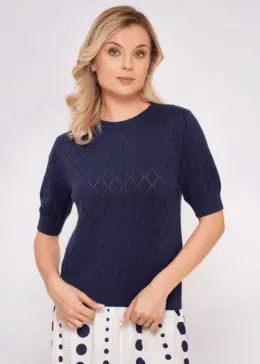 Circus Clothing Mood Indigo Sweater CK143 - La Vie en Rose Damesmode