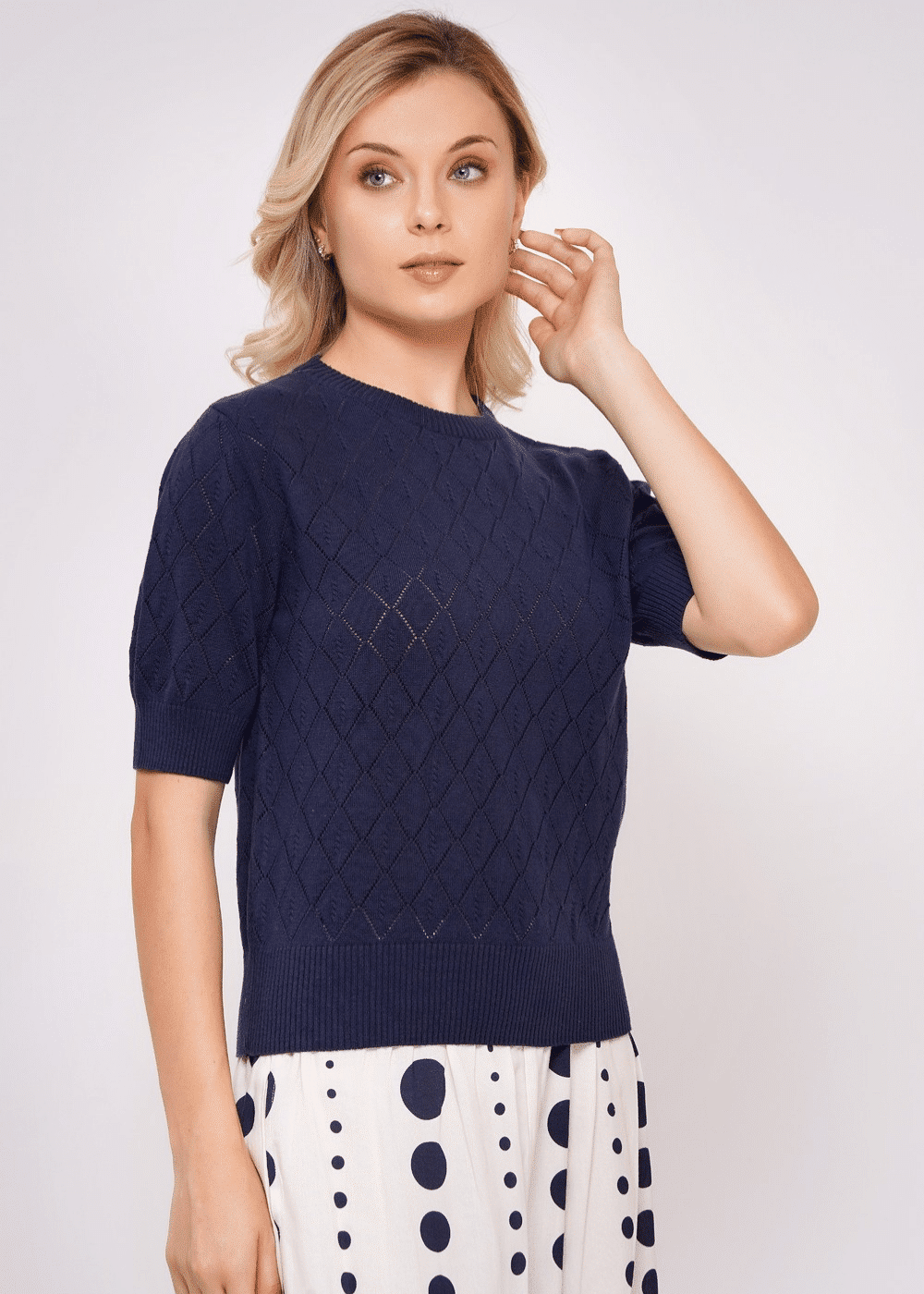 Circus Clothing Mood Indigo Sweater CK143 - La Vie en Rose Damesmode