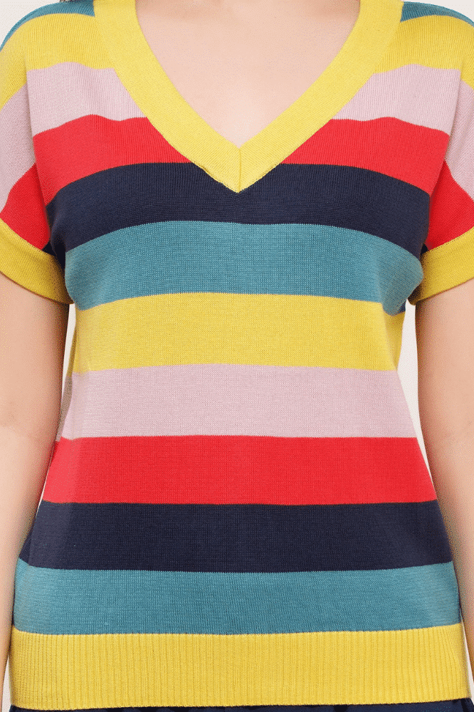 Circus Clothing Stripe Sweater ABZK5039 - La Vie en Rose Damesmode