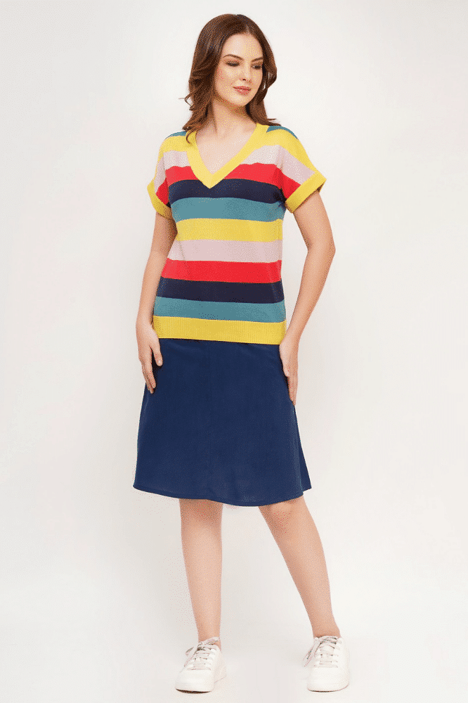 Circus Clothing Stripe Sweater ABZK5039 - La Vie en Rose Damesmode