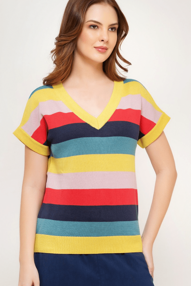 Circus Clothing Stripe Sweater ABZK5039 - La Vie en Rose Damesmode