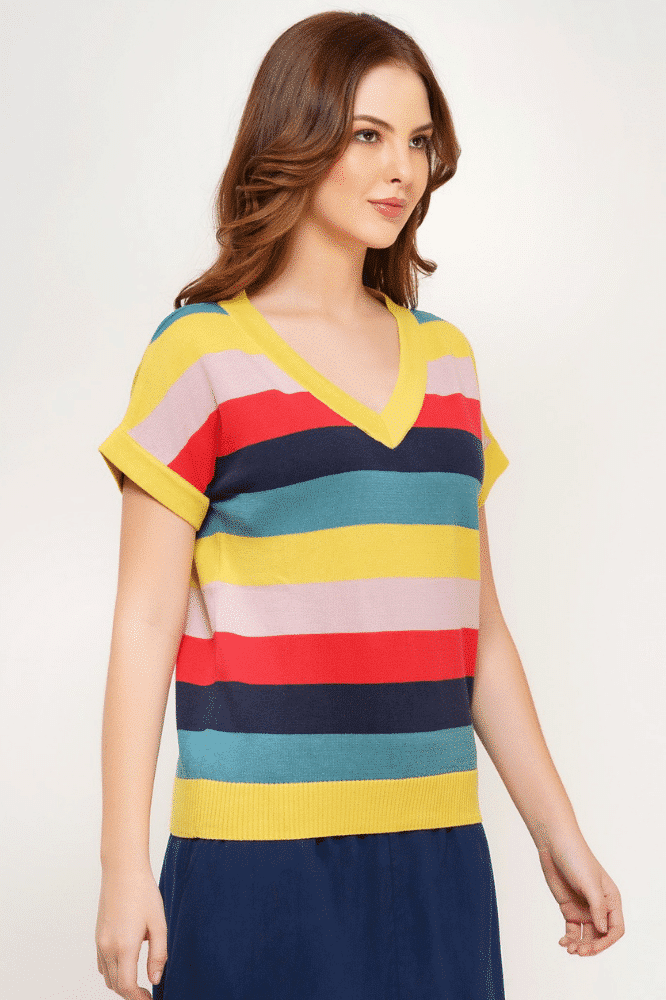 Circus Clothing Stripe Sweater ABZK5039 - La Vie en Rose Damesmode