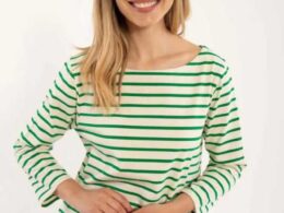 DANEFAE DANECARRIBEAN HEAVY COTTON TEE GRASS GREEN CHALK - LA VIE EN ROSE DAMESMODE