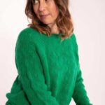 Danefae DAnebirdie Wool Sweater Grass Green - La Vie en Rose Damesmode