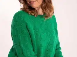 Danefae DAnebirdie Wool Sweater Grass Green - La Vie en Rose Damesmode