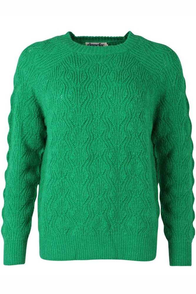 Danefae DAnebirdie Wool Sweater Grass Green - La Vie en Rose Damesmode