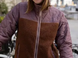 Danefae Danehazel Fleece Zip-Up Mauve/Dark Wine