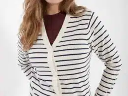 Danefae Danejolly Cardigan Chalk Dark Navy - La Vie en Rose Damesmode
