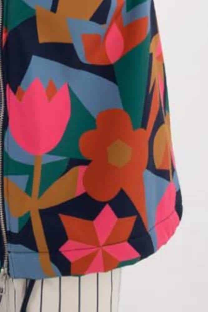 Danefae Danekarla Softshell Dark Navy Geofleur - La Vie en Rose Damesmode