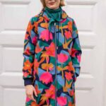 Danefae Danekarla Softshell Dark Navy Geofleur - La Vie en Rose Damesmode