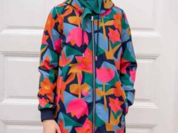 Danefae Danekarla Softshell Dark Navy Geofleur - La Vie en Rose Damesmode