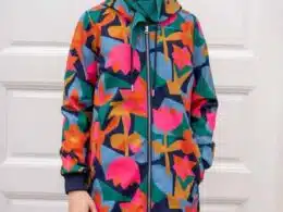 Danefae Danekarla Softshell Dark Navy Geofleur - La Vie en Rose Damesmode