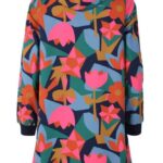 Danefae Danekarla Softshell Dark Navy Geofleur - La Vie en Rose Damesmode