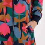 Danefae Danekarla Softshell Dark Navy Geofleur - La Vie en Rose Damesmode